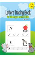 Letters Tracing book for kindergarteners & kids ages 3-5
