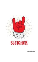 Christmas Notebook: Funny Rocker Holiday Notepad With Lined College Ruled Paper For Taking Notes. Xmas Journal Diary 8.5 x 11 Inch Soft Cover For Home, Work Or School.