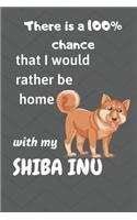 There is a 100% chance that I would rather be home with my Shiba Inu: For Shiba Inu Fans