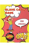 Blank Comic Book 150 Pages