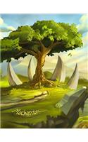 Mackenzie: Fantasy Landscape Themed Personalized Book with Name, Cute Notebook, Journal or Diary To Write In, 105 Lined Pages, Birthday or Christmas Gifts for 