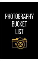 Photography Bucket List: Journal Lighting, Locations, Photo Shoot Notes; Gift for a Photographer Planning and Camera Settings