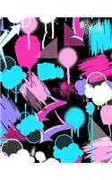 Paint Brush Pattern Composition Book