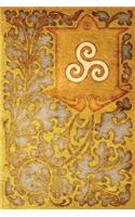 Monogram Triskele (Neopaganism) Notebook: Blank Journal Diary Log