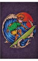 Surfer Dude Journal: Blank Notebook Diary Log(72 Tattoo You 365 Journal)