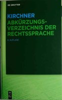 Kirchner Abkurzungsverzeichnis Der Rechtssprache