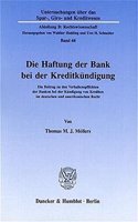 Die Haftung Der Bank Bei Der Kreditkundigung