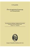 Über Die Analytische Fortsetzung Von Poincaréreihen: Vorgelegt in Der Sitzung Vom 2. Juni 1973