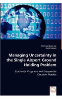 Managing Uncertainty in the Single Airport Ground Holding Problem