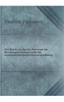Der Streit um das jus Novorum im Berutungsverfahren nach der oesterreichischenCivilprocessordnung