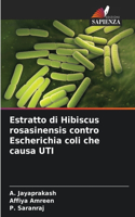 Estratto di Hibiscus rosasinensis contro Escherichia coli che causa UTI