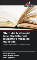 Effetti dei testimonial delle celebrità