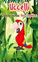 Uccelli libro da colorare per i bambini