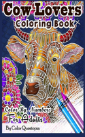 Cow Lovers Coloring Book - Color By Numbers For Adults