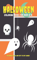 Halloween Coloring Book for Kids 4-8