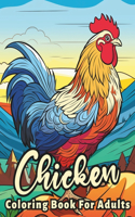 Chicken Coloring Book For Adults