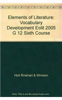 Elements of Literature: Vocabulary Development Sixth Course