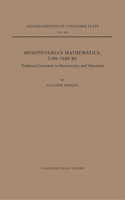 Mesopotamian Mathematics 2100-1600 BC