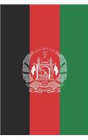 Afghanistan Travel Journal - Afghanistan Flag Notebook - Afghan Flag Book