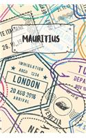 Mauritius: Liniertes Reisetagebuch Notizbuch oder Reise Notizheft liniert - Reisen Journal für Männer und Frauen mit Linien