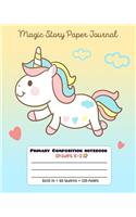 Primary Composition Notebook Grades K-2 Magic Story Paper Journal