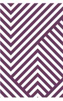 Abstract Striped Geometric Notebook