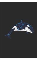 Orca Polygon: Orcas Notebook, Blank Lined (6 x 9 - 120 pages) Animal Themed Notebook for Daily Journal, Diary, and Gift