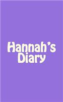 Hannah's Diary: A 5 x 8 Blank Notebook(Journal, Notebooks)