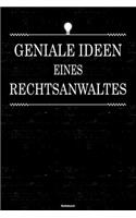 Geniale Ideen eines Rechtsanwaltes Notizbuch