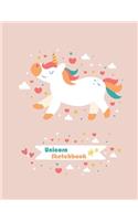 Cute Unicorn #20, Doodle Journal for Kids, Sketch Book for Girls, Journal for Girls, Children's Diary Books