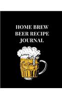 Home Brew Beer Recipe Journal