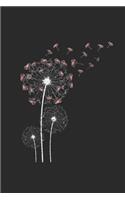 Flamingo Dandelion: Flamingos Notebook, Dotted Bullet (6" x 9" - 120 pages) Animal Themed Notebook for Daily Journal, Diary, and Gift