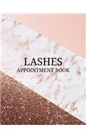Lashes Appointment Book