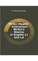Writer-Reader Interaction: Writer's Stance in English L1 and L2