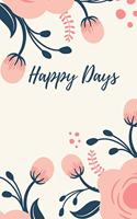 Happy Days: Gratitude Flower Notebook Journal For Grls And Women Diary Composition Book