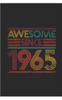 Awesome Since 1965: Graph Paper Journal (6" X 9" - 120 Pages/ 5 Squares per inch) for Birthday Gift Idea for Women And Men