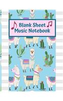 Blank Sheet Music Notebook