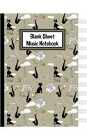 Blank Sheet Music Notebook