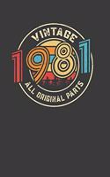 Vintage 1981 All Original Parts