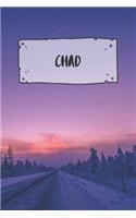 Chad: Ruled Travel Diary Notebook or Journey Journal - Lined Trip Pocketbook for Men and Women with Lines