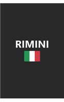 Rimini: Italy Italian Italia Flag Country Notebook Journal Lined Wide Ruled Paper Stylish Diary Vacation Travel Planner 6x9 Inches 120 Pages Gift