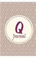 Initials Letter "Q" journal