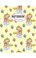 Notebook Unicorn: Composition Note Book -Large Book College Ruled Line Paper 8.5"x11" for for School / Work / Journaling