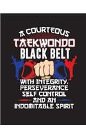 A Courteous Taekwondo Black Belt With Integrity Perseverance Self Control And An Indomitable Sprit