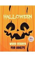 Halloween Word Search for Adults