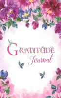 Gratitude Journal: Floral Watercolor Cover 52 Weeks of Giving Thanks Five Minute Gratitude Journal Mindfulness Notebook Diary to Write in for Women