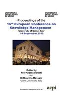 Eckm 2015 - Proceedings of the 16th European Conference on Knowledge Management