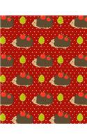 Bullet Journal Notebook Cute Hedgehogs with Apples Pattern 4: 172 Numbered Pages with 160 Dot Grid Pages, 6 Index Pages and 2 Key Pages in Large 8 X 10 Size for Journaling, Writing, Planning or Doodling.