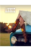 Annie: Personalized Book with Name, Journal, Notebook, Diary, 105 Lined Pages, 8 1/2" x 11"