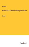 Annales de la Société Académique de Nantes